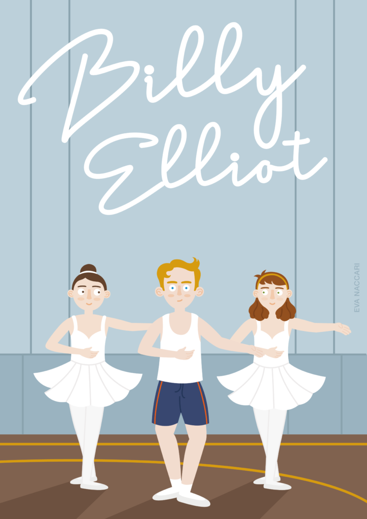 Billy Elliot Fan Art Danza Ballerini Illustrazione